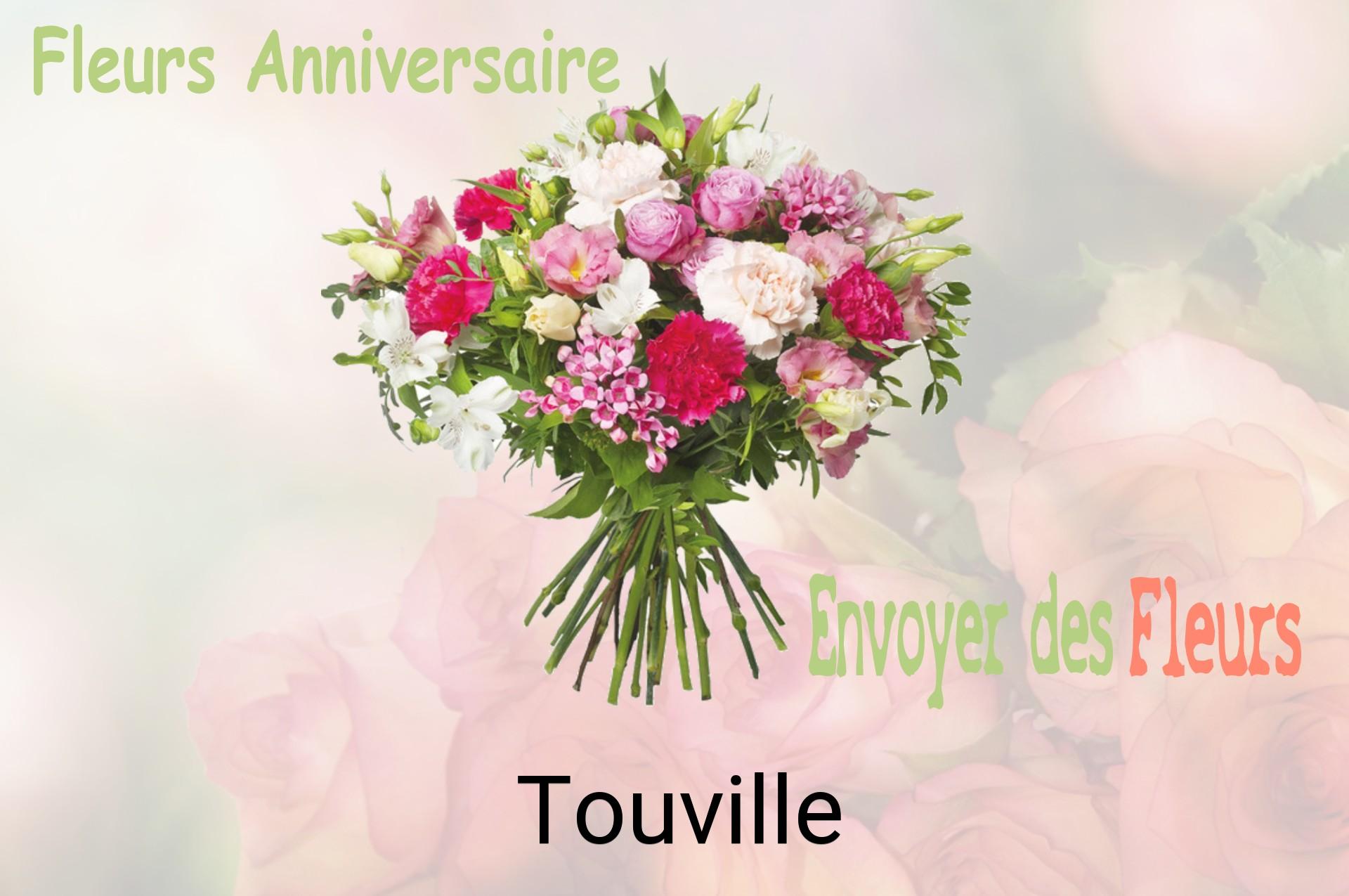 Bouquet de fleurs d’anniversaire livré à Touville