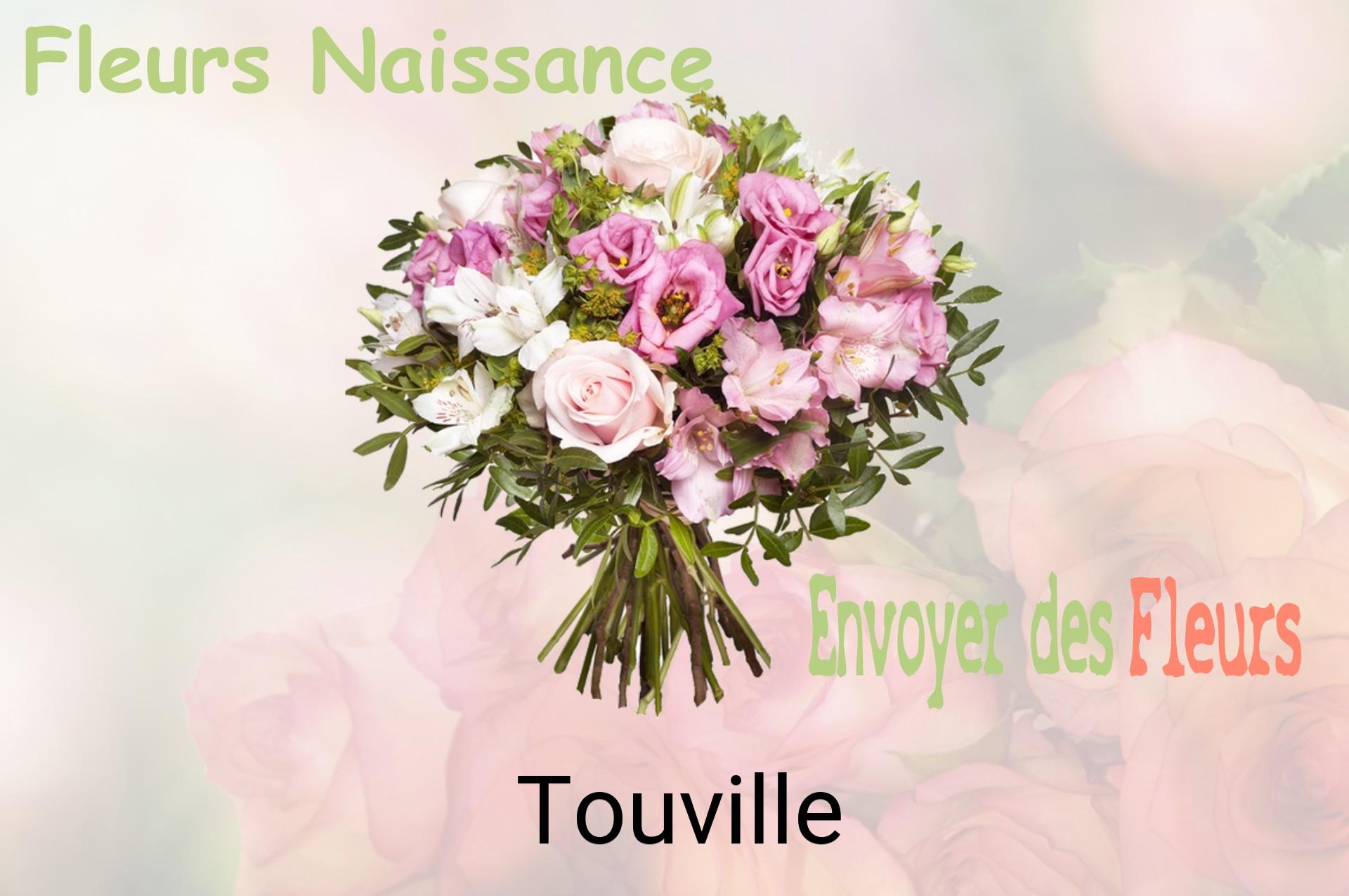 Bouquet de fleurs de naissance livré à Touville